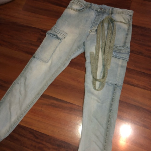 MNML Size 32 Denim Cargo Joggers - Picture 5 of 5
